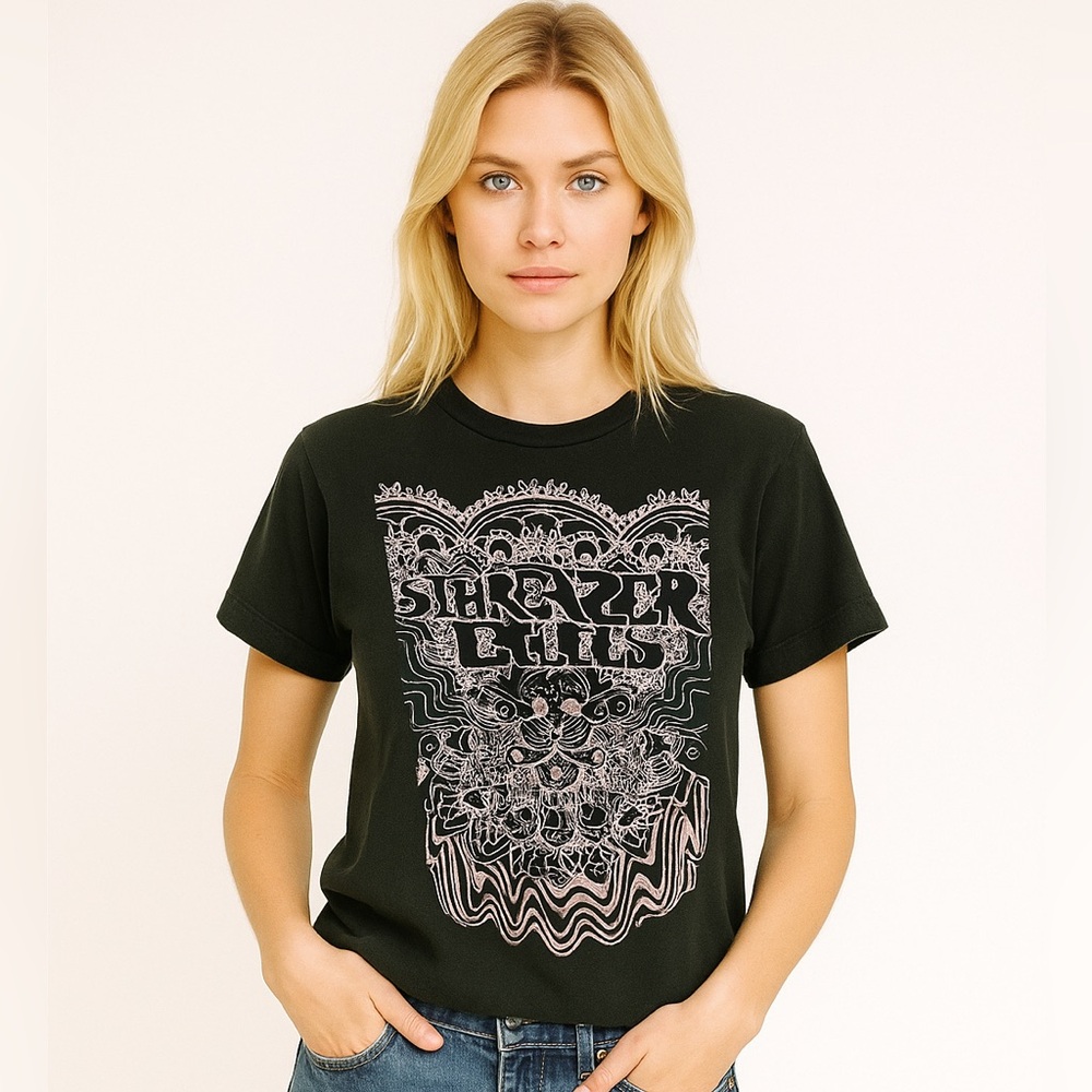 The Stargazer Lilies Band Small Black Shirt Womens Psychedelic Purple Shoegaze